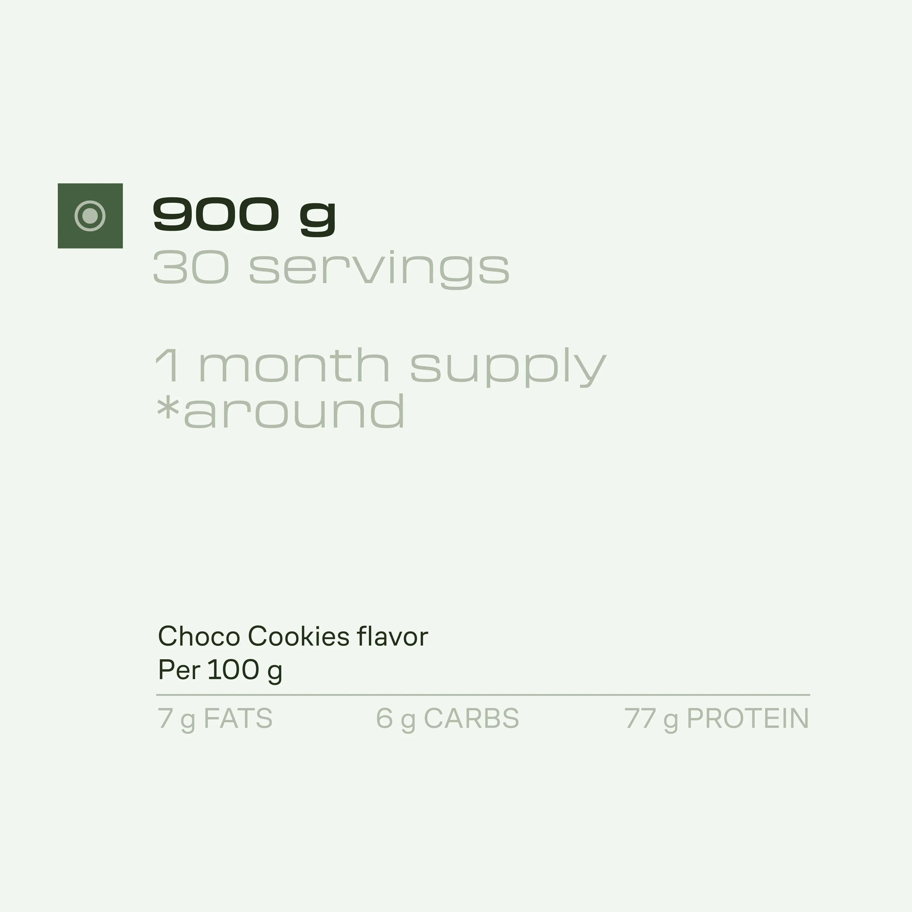 Vegan Protein - 900 g - Choco Cookies - Image 9